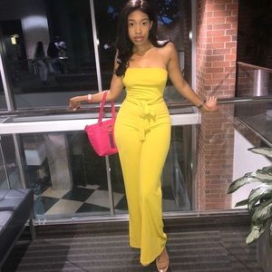 Yellow Lime Jumpsuit